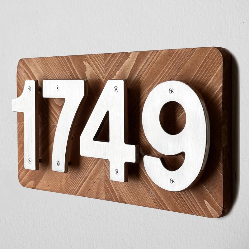 HASWARE Floating House Number Sign for Home - 5 Inch