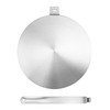 QWORK 9.45" Stainless Steel Induction Heat Diffuser Plate with Handle