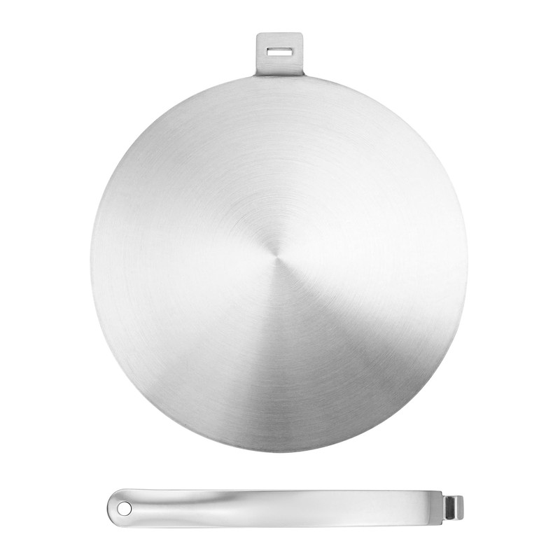 QWORK 9.45" Stainless Steel Induction Heat Diffuser Plate with Handle