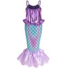 Funna Little Mermaid Costume for Girls Princess Dress Up with