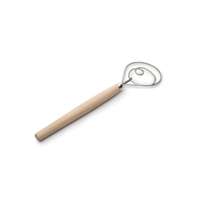 Fox Run 5836 Danish Dough Whisk, Stainless Steel/Wood