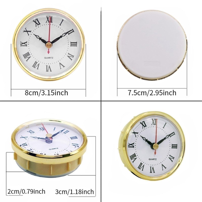 Bothyi Clock Insert 3 Inch 80mm Round Clock Movement Tone