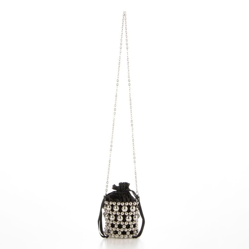 Kashkash 10-00-01000 Women's SV Metal Ball 2-Way Chain Shoulder Bag,