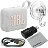 JBL Go 4 Ultra-Portable, Waterproof and Dustproof Bluetooth Speaker (White)