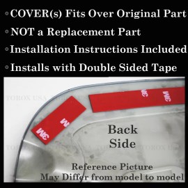 Torox 2014-2018 GMC Sierra 1500 15-19 2500 (6'6" & 8' BED) Gas Door COVER MATTE BLACK