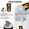 XNGJEMVWXO Bathroom Accessory Set 6 Piece Single Sunflower Black Toothbrush