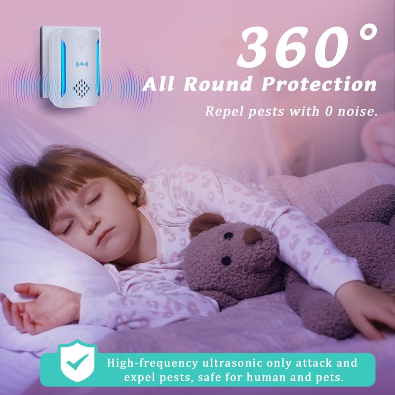 BOZFLY Ultrasonic Pest & Insect Repeller, Upgraded Indoor Ultrasonic Repellent