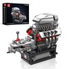 Mould King 10225 V8 Engine Model kit That Runs- Build