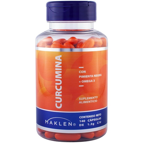 Maklen Curcuma - Curcumina 95 con Pimienta y Omega 3