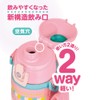 Thermos Vacuum Insulated 2-Way Bottle 0.6L/0.63L Pink Heart FJJ-600WF PHT