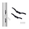 VTurboWay 2 Pack Nylon Black Rope Cleat 6" Marine Grade