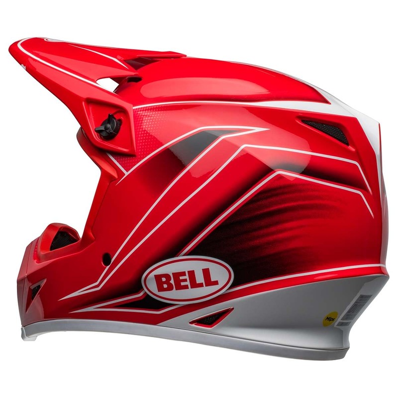 BELL MX-9 MIPS Dirt Helmet (Zone Gloss Red - Small)