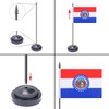 WXTWK 2 Pack USA Missouri Flag Missouri State Desk Flag