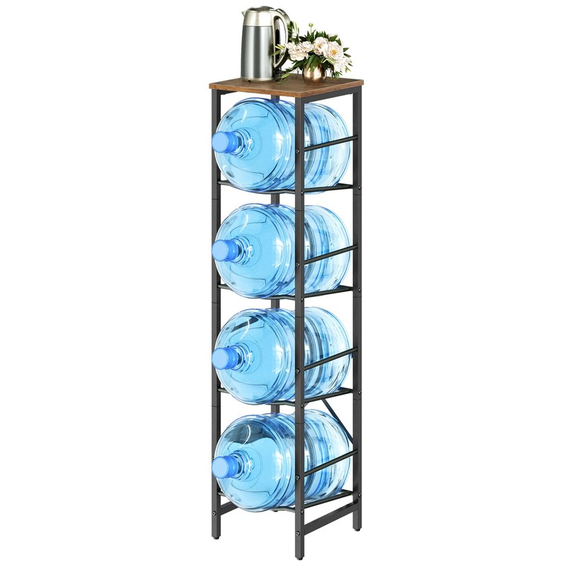 HOOBRO Water Jug Rack, Water Bottle Holder, 5 Gallon Water