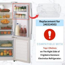 HECASA 240324502 AP2549806 844402 Refrigerator Door Shelf Compatible with Frigidaire Kenmore Electrolux Refrigerator AH429767 EA429767 PS429767 Replacement only Door Bin Replacement Clear 1PC