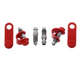 M7 X 1 30.5mm Stainless Steel Brake Bleed Screws Nipples (4) + Covers
