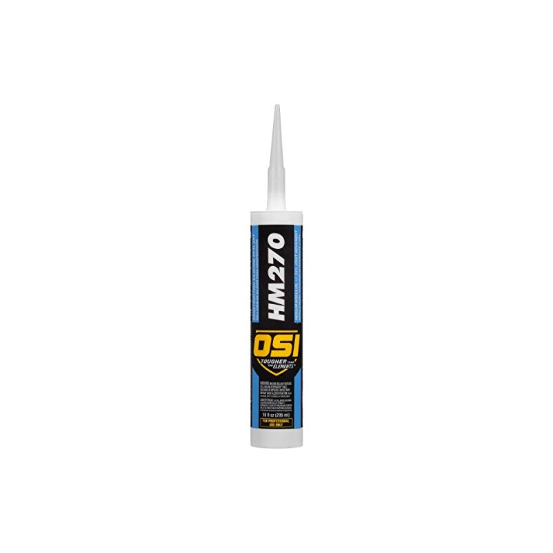 OSI HM270 Construction Silicone Sealant White, 10 fl oz, Cartridge