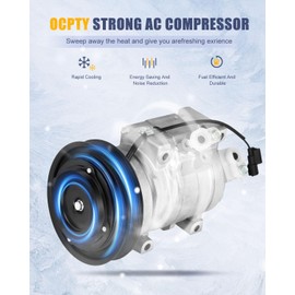 OCPTY AC Compressor for 2009-2014 for Acura TL 3.5L 3.7L 2008-2012 for Honda for Accord 3.5L 157335 14-0433C TEM255714 TEM275798 38810R70A01