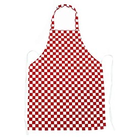 Children’s apron – for cooking and baking (Red Check 3-5 Years 43cm x 33cm)