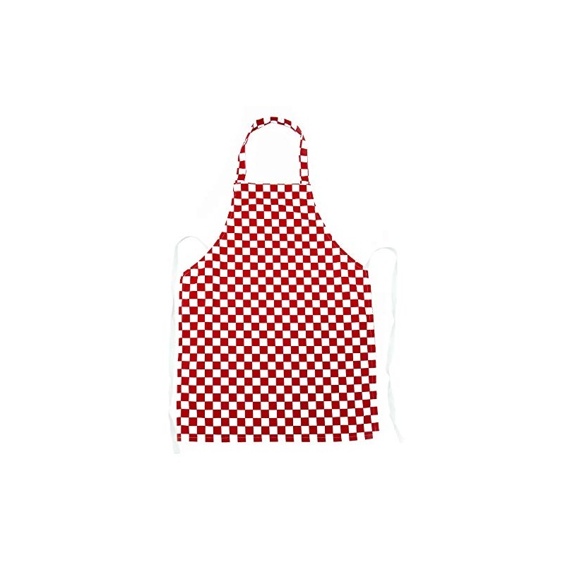 Children’s apron – for cooking and baking (Red Check 3-5