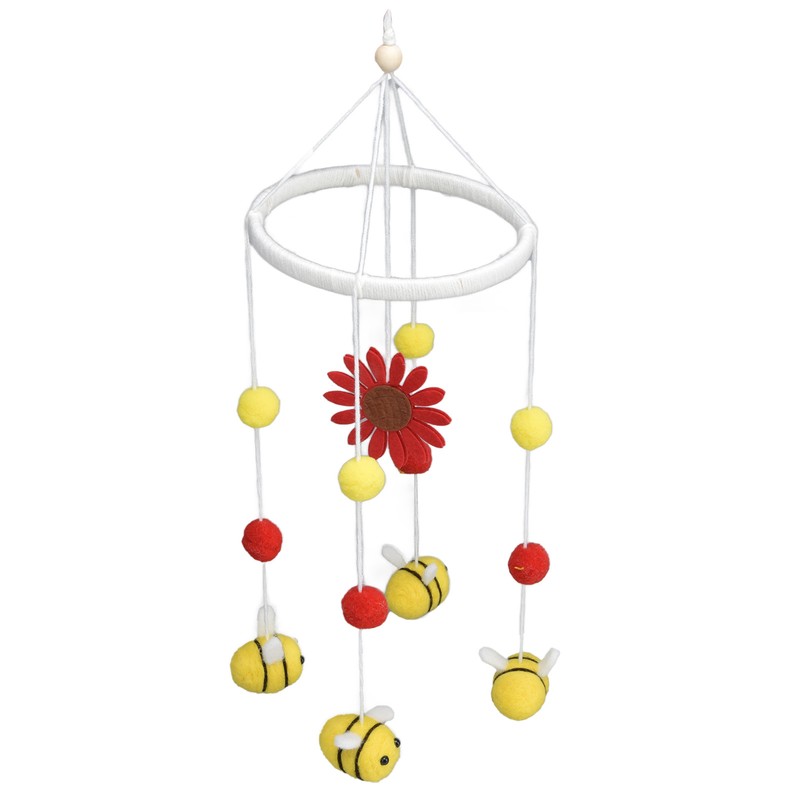 Baby Nursery Mobile Crib Hanging Mobile Decor with Honey Bee