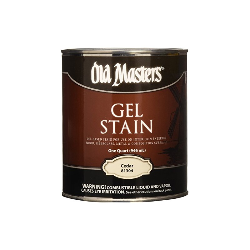 Old Masters 24982 81304 Gel Stain, Cedar, 1 Quart