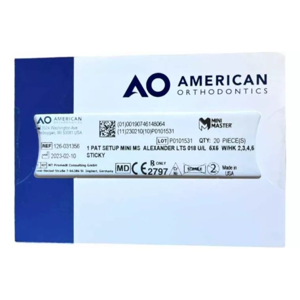 American Orthodontics Brackets Alexander .018 Juego American Orthodontics
