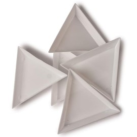BeadTec Plastic Triangle Bead Scoop Sorting Trays | Pack of 5