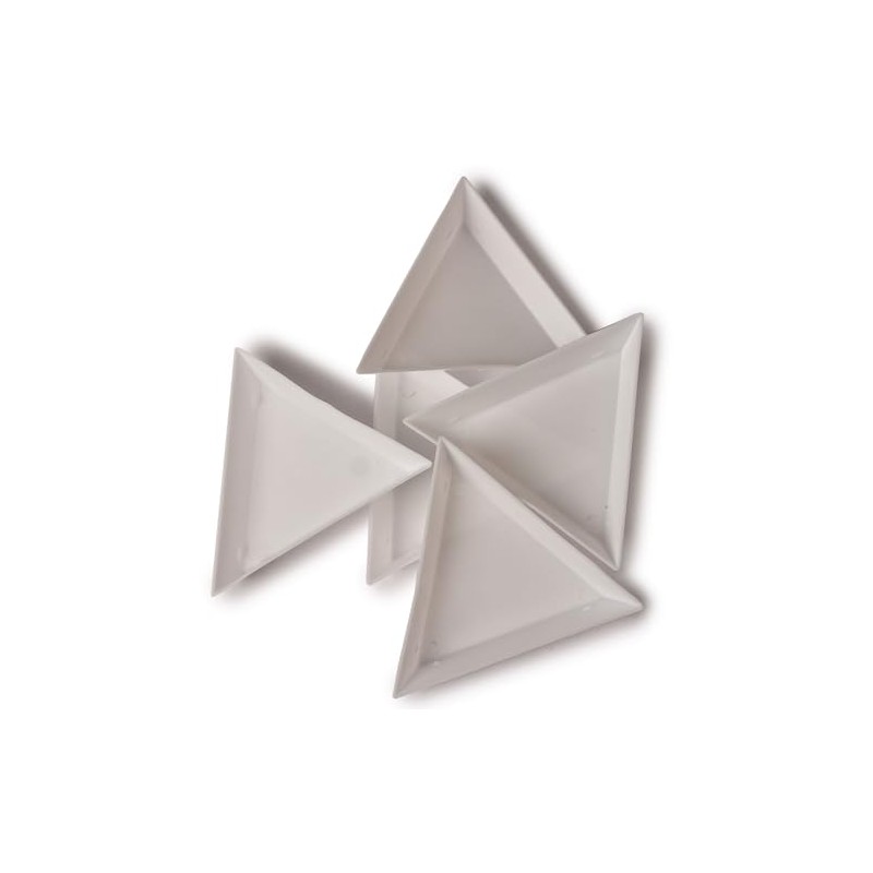 BeadTec Plastic Triangle Bead Scoop Sorting Trays | Pack of