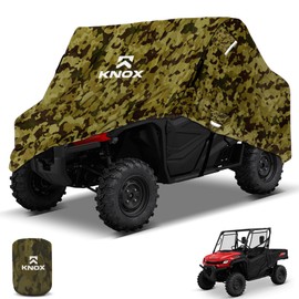 Heavy Duty Waterproof Superior UTV Side by Side Cover Fits Up to 120" L W/Roll Cage Camouflage ATV Cover Rhino Ranger Mule Gator Prowler Razor Prowler Rancher Foreman Fourtrax Recon