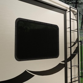 EZ-SNAP Exterior RV Window Shade Kit – No-Drill Snap-On Sun Screens – Trim-to-Fit, Blocks Heat & UV, Adds Privacy