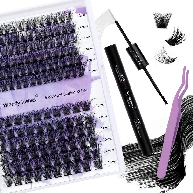 Individual Lashes C Curl Cluster Lashes Kit 12-16mm C3/C9 0.07mm