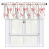 Vodbne Bow Valances, Rod Pocket Valance Curtains 52 x 18in,