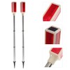 Uonlytech 2Pcs Solar Warning Landscape Lighting Solar Driveway Markers Solar