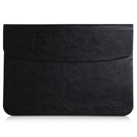 Glizze MacBook Case 13 inch, Compactible MacBook New Air 13 (A1466, A2681 M2, A2337, A2179), New Pro 13 (A2338, A2289, A2251, A2159, A1989, A1706), PU Leather, Elegant MacBook case, Black