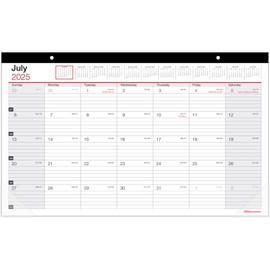 2025-2026 Office Depot® Brand Monthly Academic Desk Calendar, 17-3/4" x 10-7/8", 30% Recycled, July 2025 To June 2026