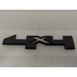 4X4 Door Emblem Badge 4x4 Nameplate 3D (Gloss Blk)