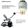 MENSI Dual Propane Refill Adapter Kit, 2 x 1lb Adapters