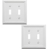 OKAWYC Double Toggle Light Switch Cover Adler Metal Wall Plate,