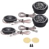 CYSFETENA Car Tweeter, Stainless Steel 150W 12V DC 2Pcs Auto