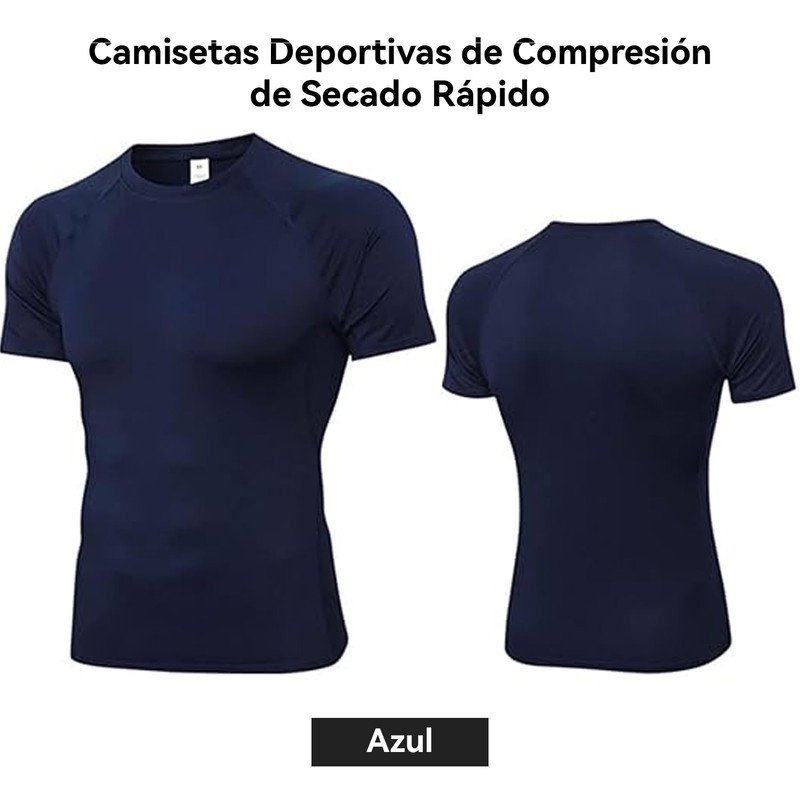 LYBH-HJY 3 Piece Hombres Fitness Sports Shirt Camisetas para Hombre