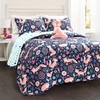 Lush Decor Pixie Fox Reversible Quilt Set, 3 Piece Set,