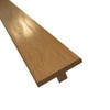 Lacquered Natural Oak Transition T Section Twin Profile, Door threshold
