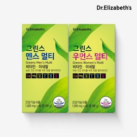 갤러리아 닥터엘리자베스 그린스 멘스 멀티 (60정) + 우먼스 멀티 (60정) Galleria Dr. Elizabeth Greens Men's Multi (60 tablets) + Women's Multi (60 tablets)