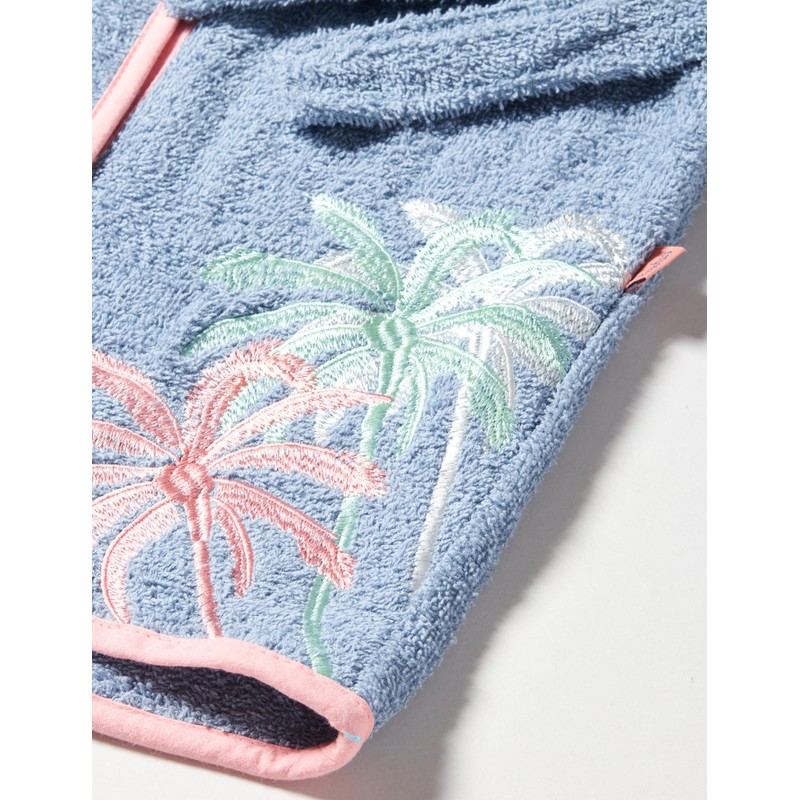 Playshoes Unisex Children's Terrycloth Bathrobe/Dressing Gown, Palms