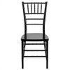 BOWERY HILL Elegance Stacking Chiavari Dining Chair in Black