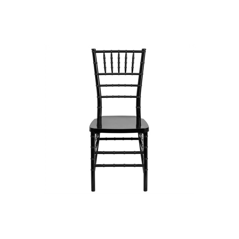 BOWERY HILL Elegance Stacking Chiavari Dining Chair in Black