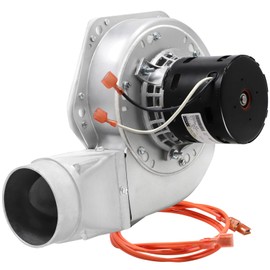 Hiorucet PU-076002B Combustion Exhaust Blower Fan for Englander/England Pellet Stove 55-SHP10, 55-TRP22, 55-SHP22, 55-SHP22E, 55-SHPCB120, 55-SHPEP, 55-SHP10L, 55-TRP10, 55-SHP15 with Housing & Gasket
