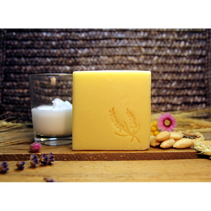 Landseife Organic Almond Milk Soap with Cream Scent - Handmade