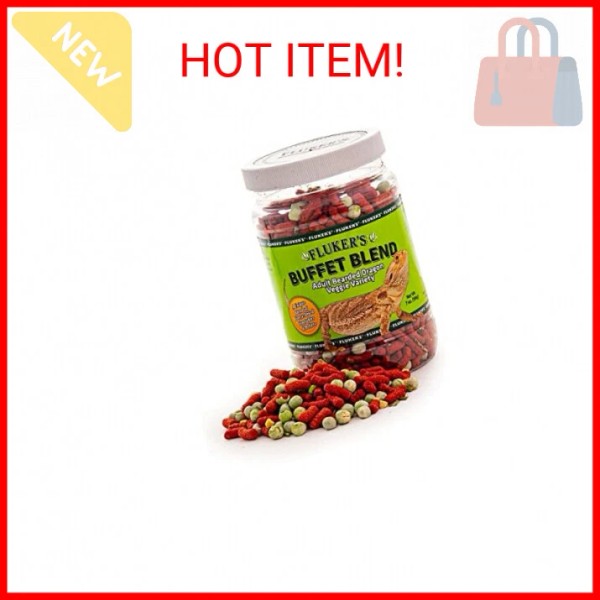 Fluker's Buffet Blend Adult Bearded Dragon Veggie Variety Diet, 7